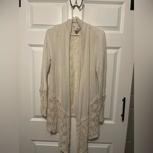 Knox Rose Lace Cardigan Sweater XL